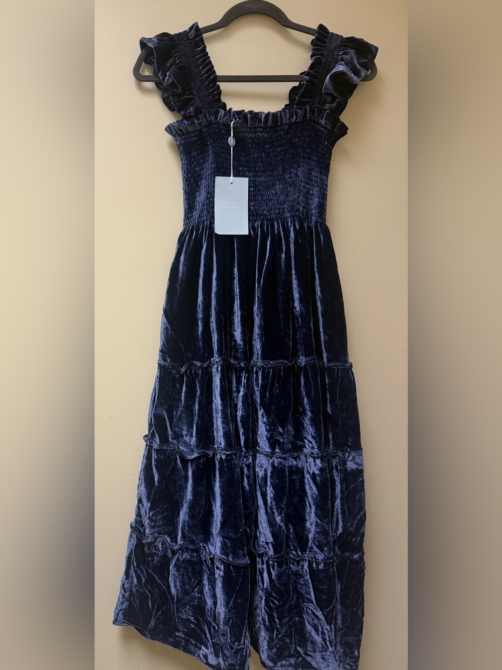 NWT; Hill House Home Ellie Nap Dress Navy Velvet 🌻 - Picture 4 of 8